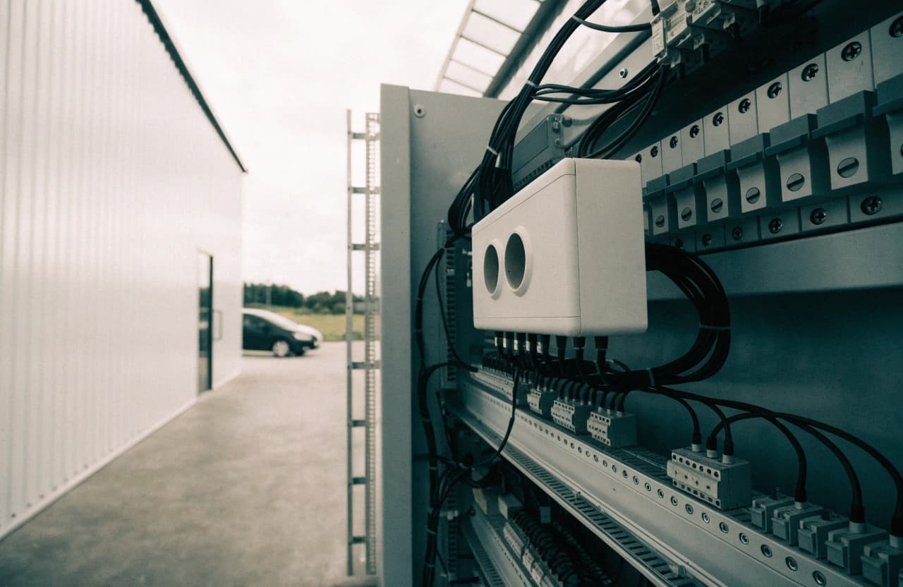 A control cabinet with a load management module